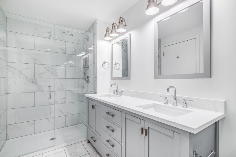 Double Vanity with Modern Fixtures
