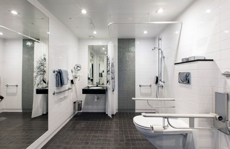 Modern bathroom fixtures and accessories